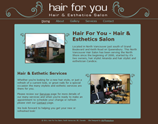 Hair for You Hair & Esthetics Salon Website