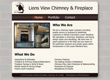 Lionsview Chimney Website Design